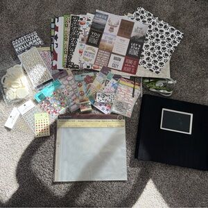 Scrapbooking and Crafting Supplies Bundle